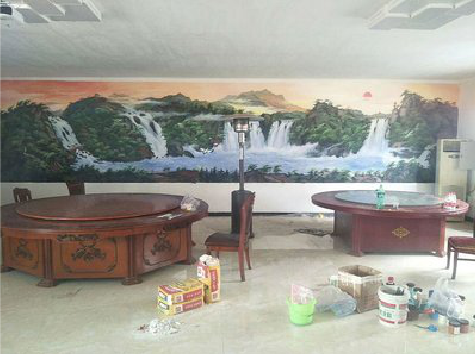 竹山墙绘-写实风景