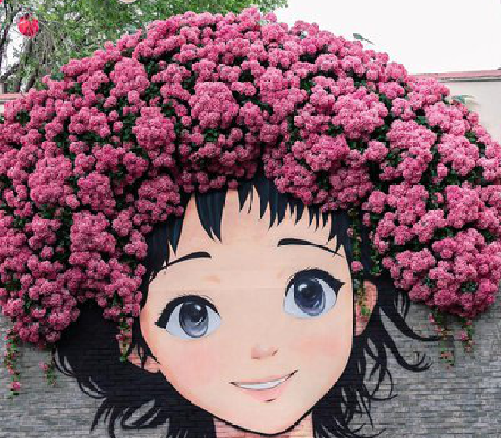 竹山墙体彩绘-网红墙打卡